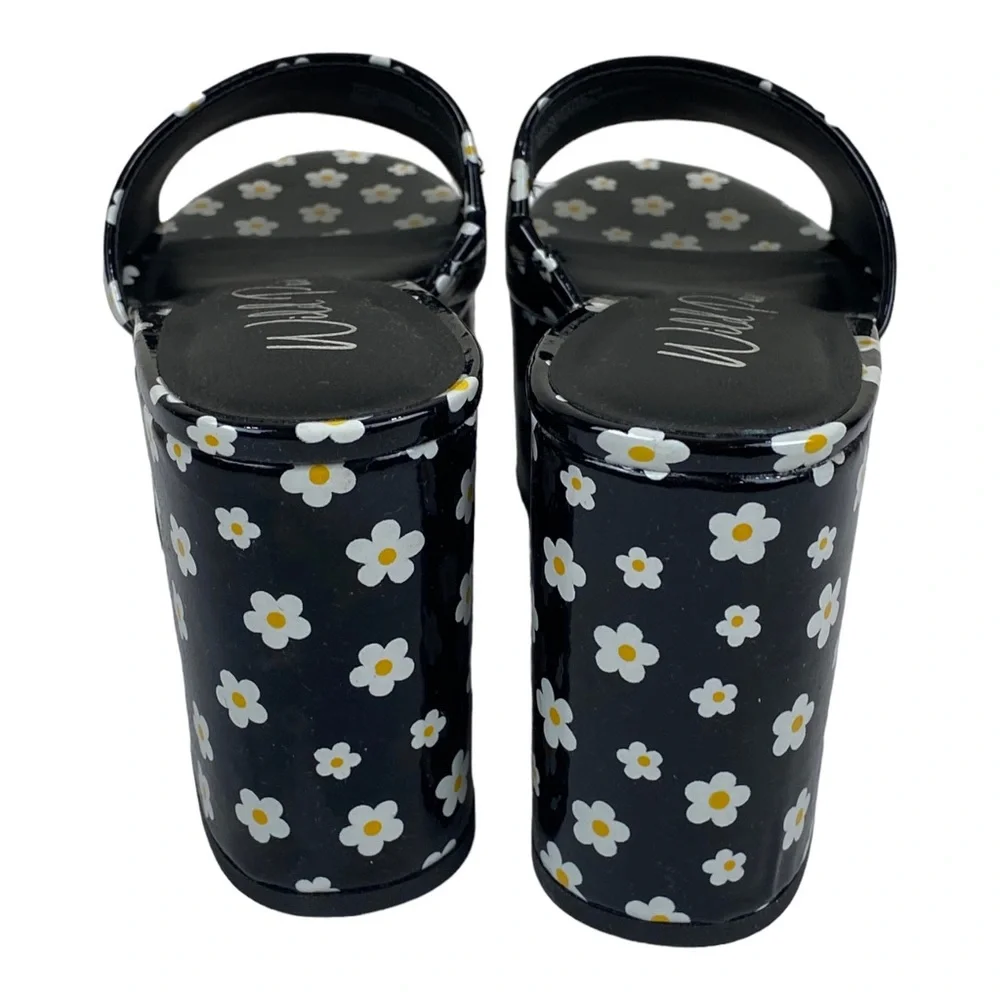 Melborne Platform Sandals Black Daisy - Picture 3 of 7